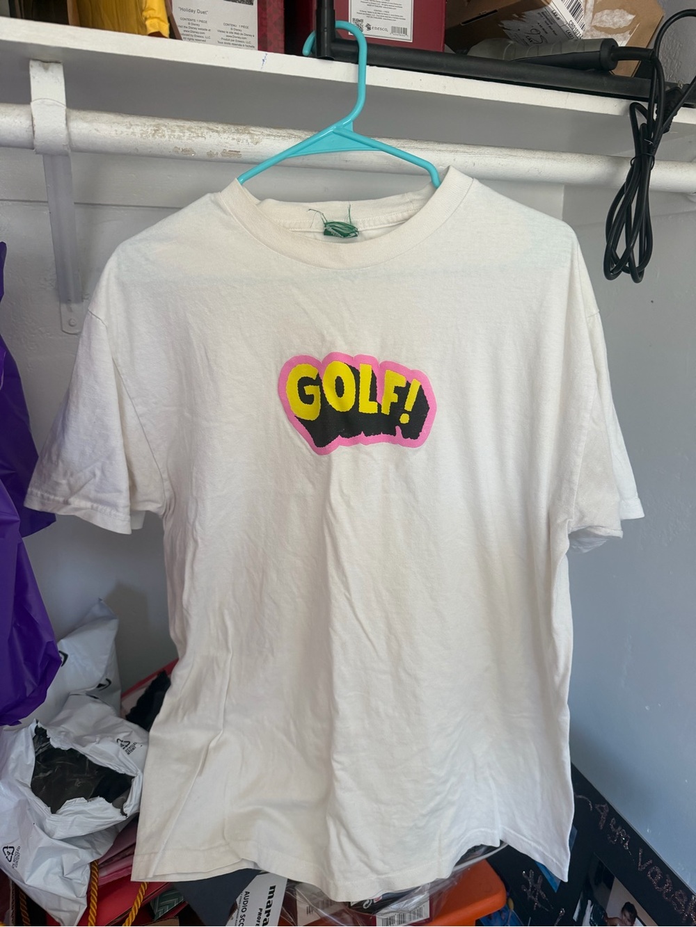 GOLF! Logo White  T‑Shirt